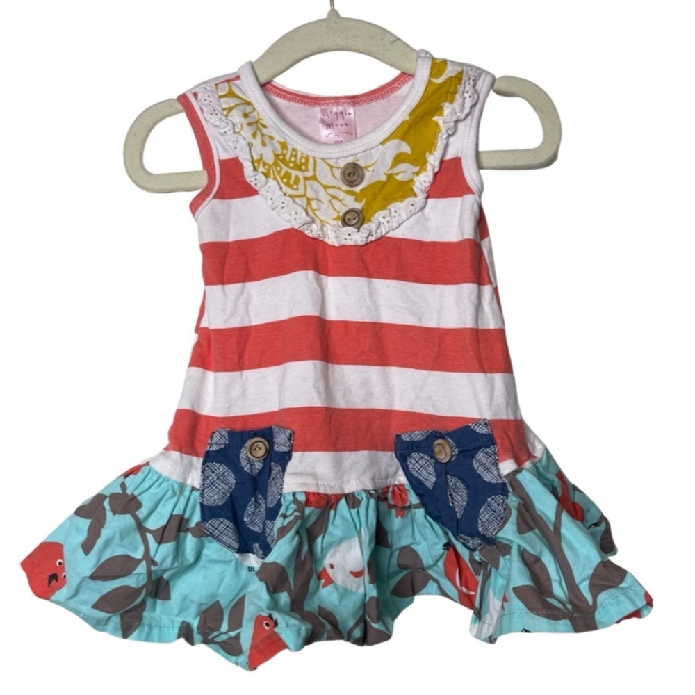 Giggle Moon baby girl summer dress sz 12M